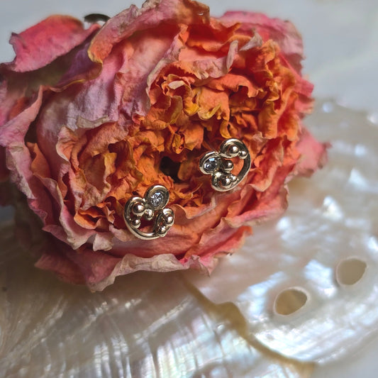 Anthemion Diamond Studs