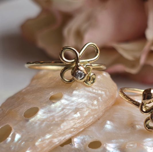 Cleo II Diamond Snake Ring