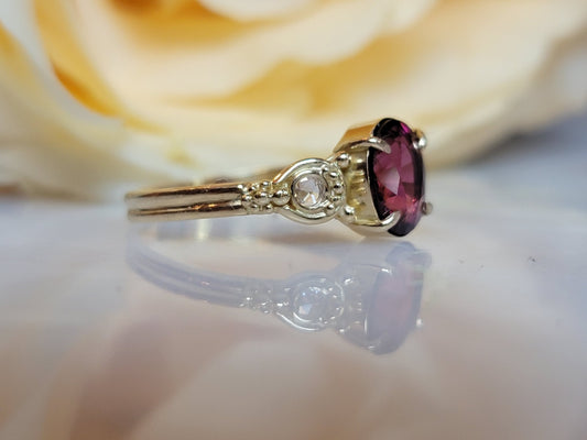 Hera Rhodolite Garnet Ring