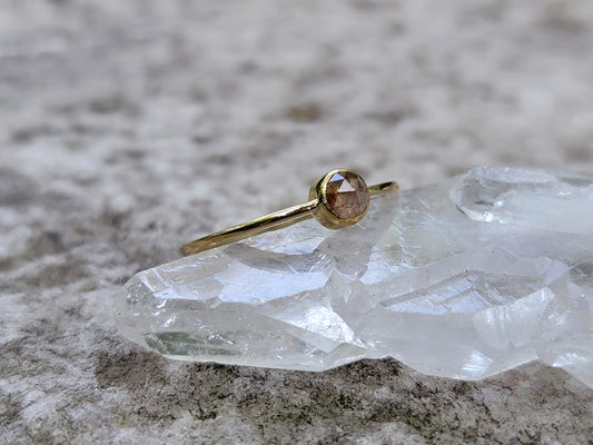 Honeyed Diamond Ring