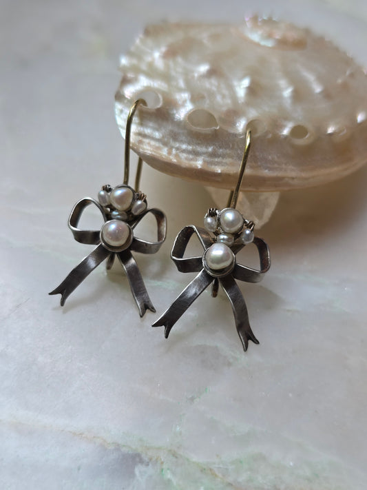 Adelaide Transformable Gold and Silver Pearl Earrings