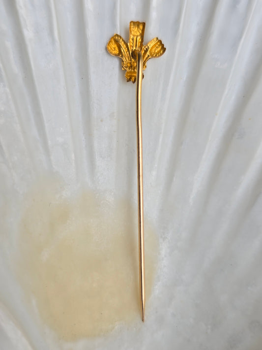 Antique "Prince of Wales" Feathers Stickpin