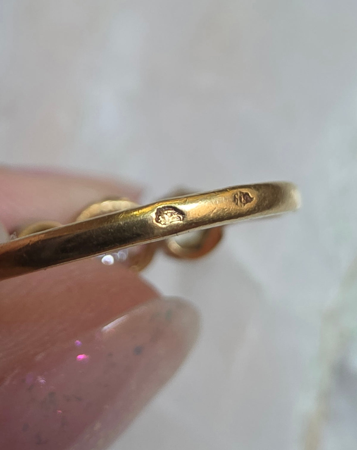 Antique Yellow Rose Cut and Old European Cut Diamond Trilogy Ring