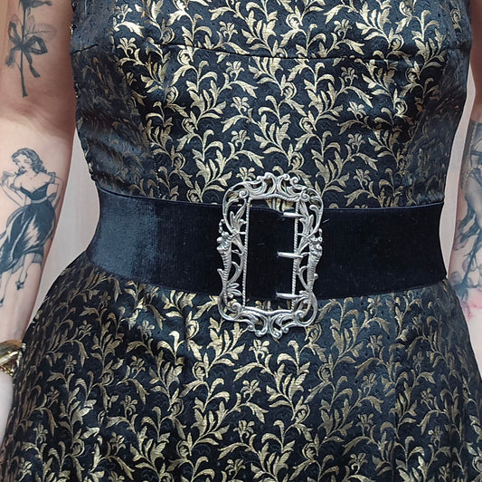 Antique Victorian Silver Cornucopia Buckle