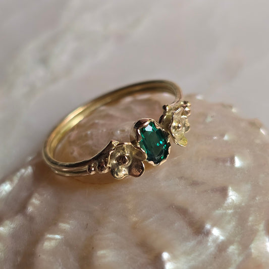 Buttercup Emerald Ring
