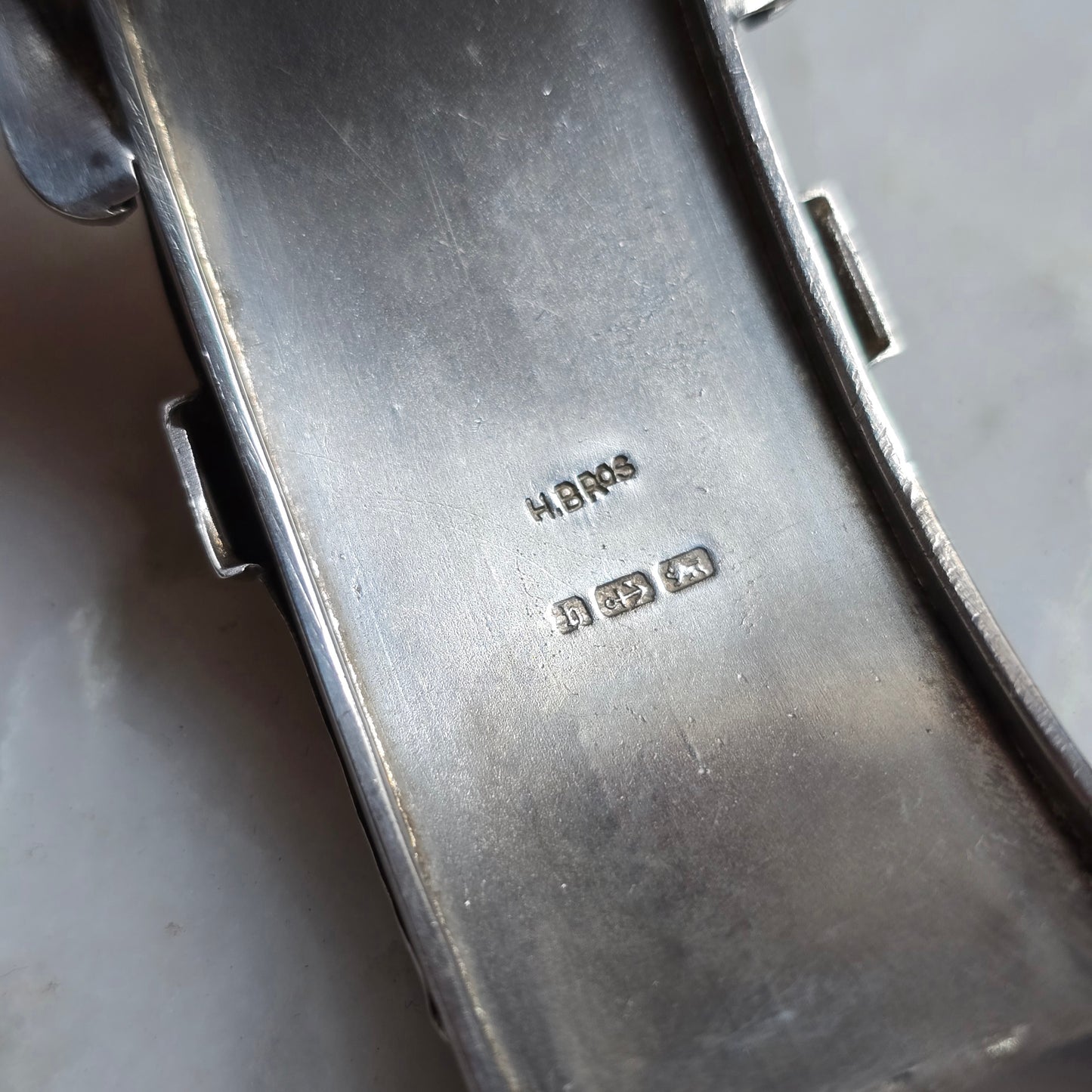 Antique Victorian Hinged Silver Buckle Bracelet