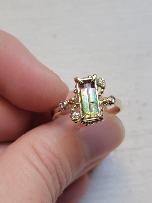 Siren Watermelon Tourmaline Ring