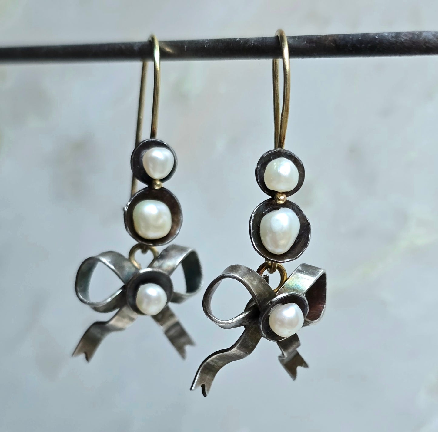 Eleonore Transformable Gold and Silver Pearl Earrings