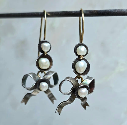 Eleonore Transformable Gold and Silver Pearl Earrings