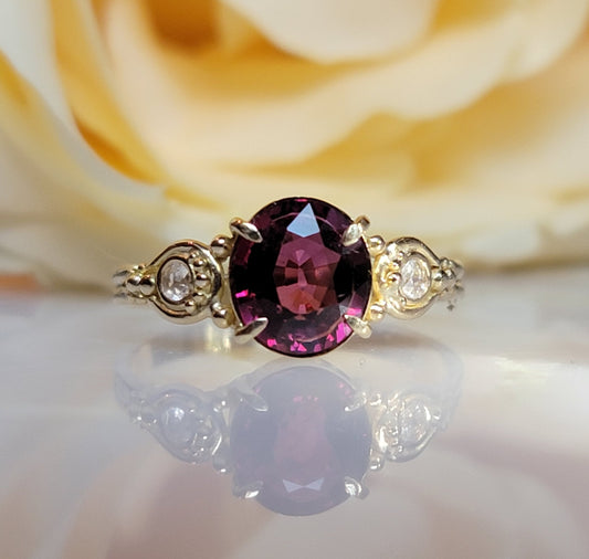 Hera Rhodolite Garnet Ring