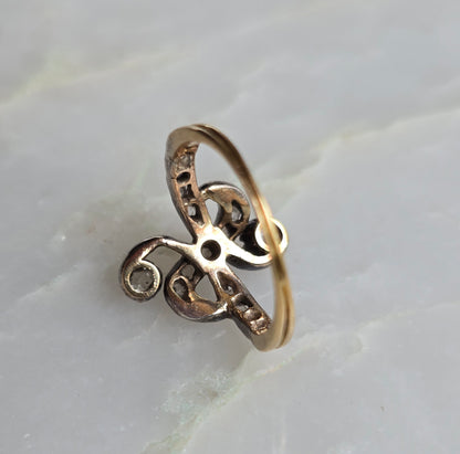 Antique Edwardian Does Georgian Toi Et Moi Diamond Ring