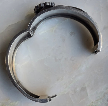 Antique Victorian Sterling Silver Buckle Bracelet