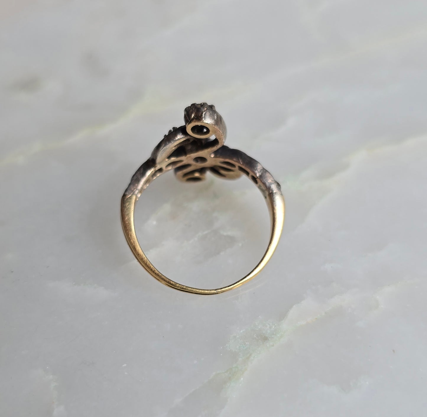 Antique Edwardian Does Georgian Toi Et Moi Diamond Ring