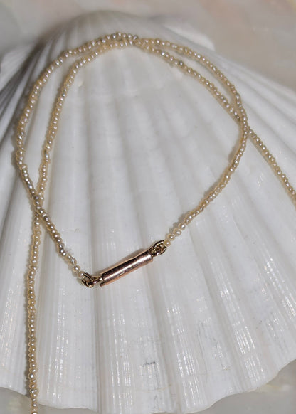 Antique Victorian Graduated Seed Pearl Choker