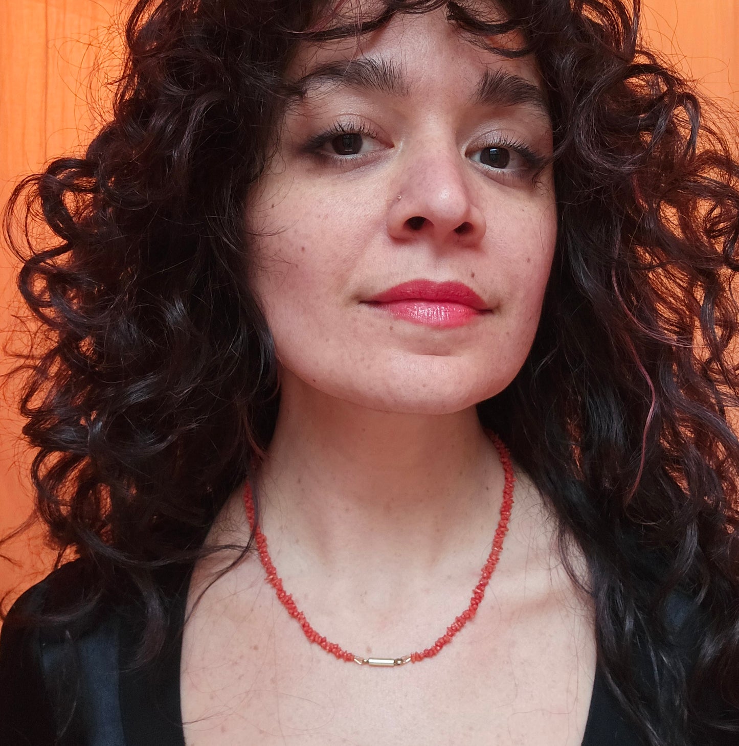 Antique Georgian "Rolling Pin" Carved Coral Necklace