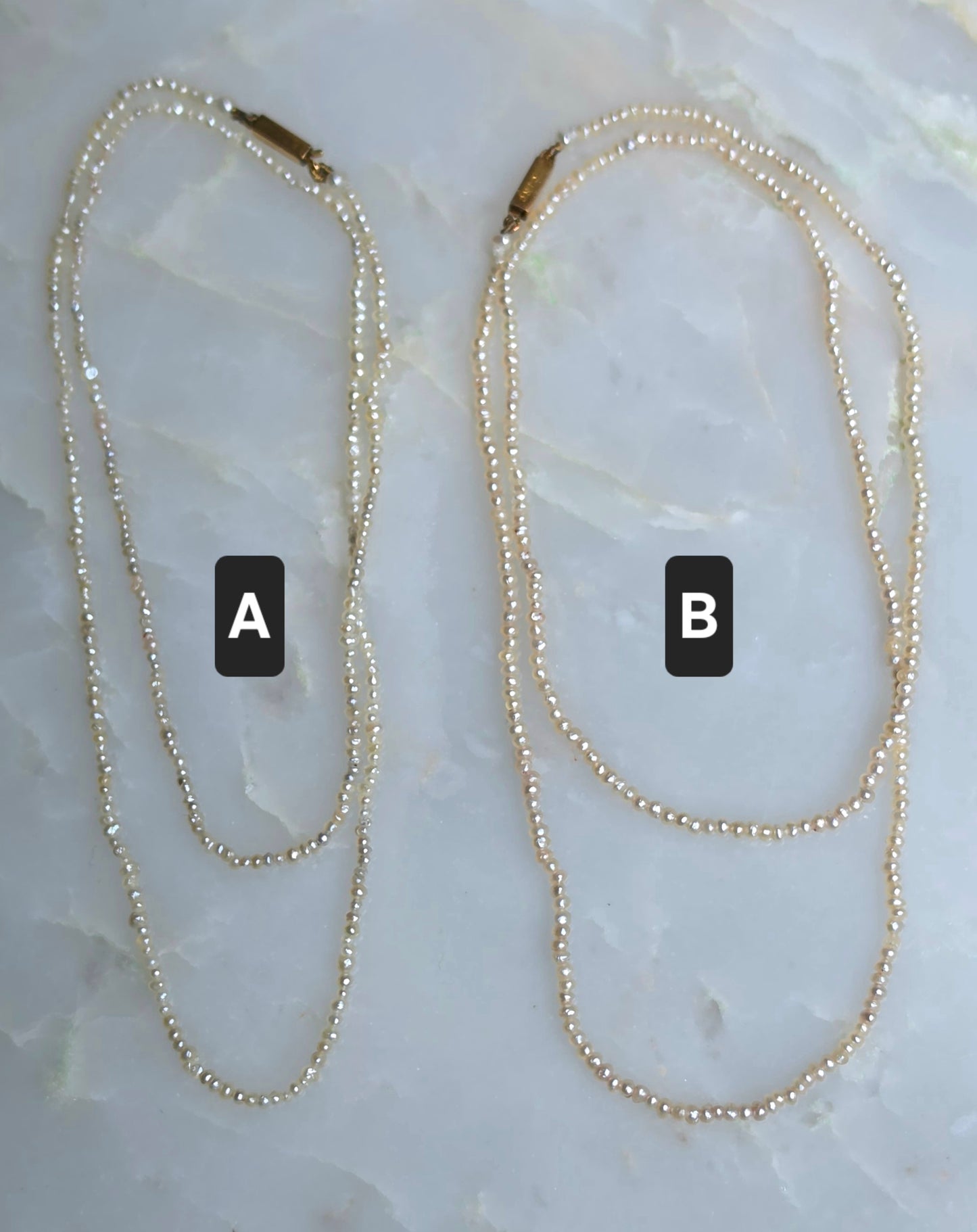 Antique Seed Pearl Necklaces