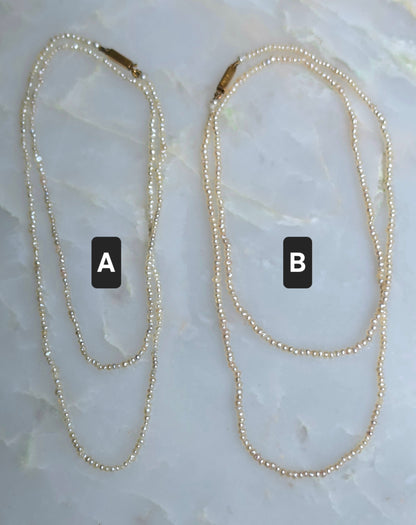 Antique Seed Pearl Necklaces