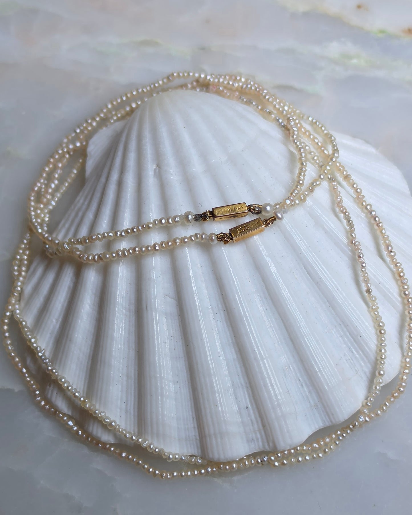 Antique Seed Pearl Necklaces