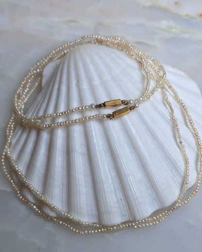 Antique Seed Pearl Necklaces