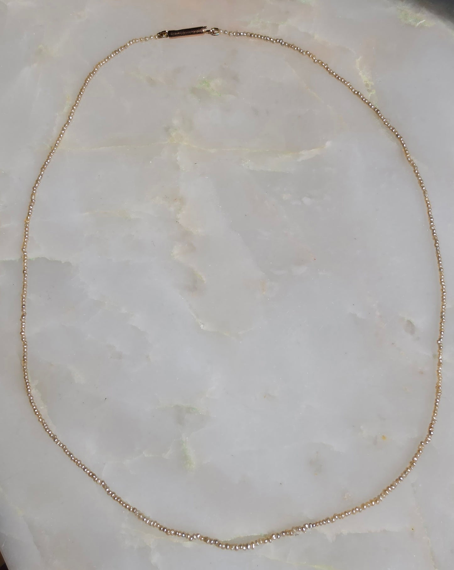Antique Victorian Graduated Seed Pearl Choker