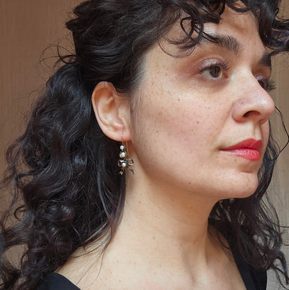 Eleonore Transformable Gold and Silver Pearl Earrings