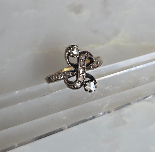 Antique Edwardian Does Georgian Toi Et Moi Diamond Ring