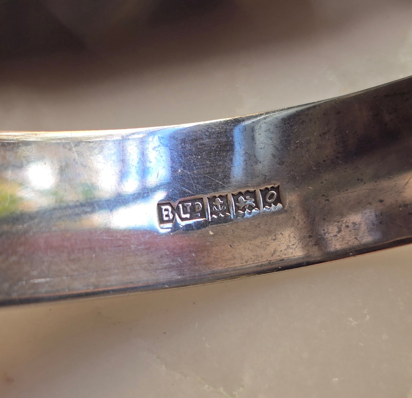 Vintage Victorian Revival Buckle Bangle Bracelet