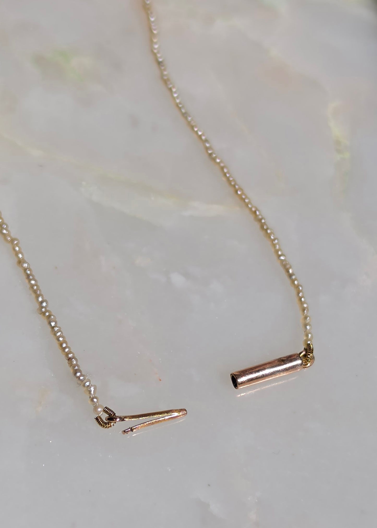 Antique Victorian Graduated Seed Pearl Choker