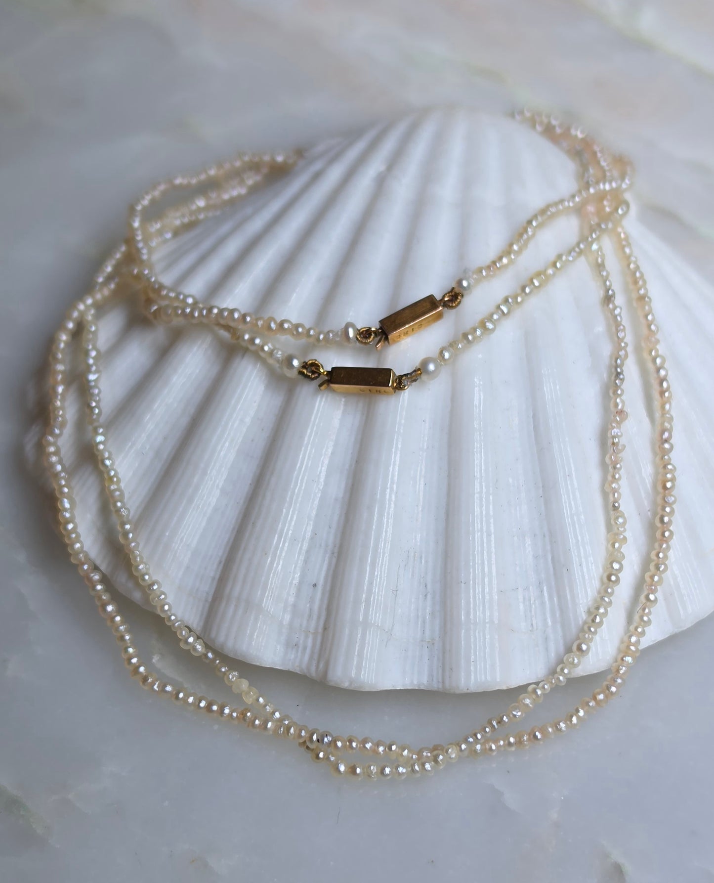 Antique Seed Pearl Necklaces