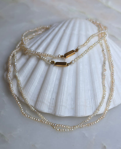 Antique Seed Pearl Necklaces