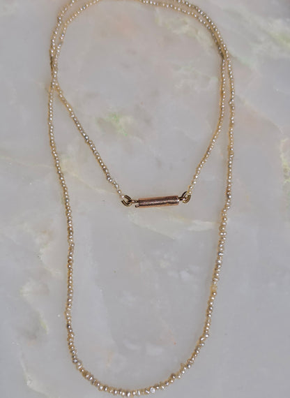 Antique Victorian Graduated Seed Pearl Choker