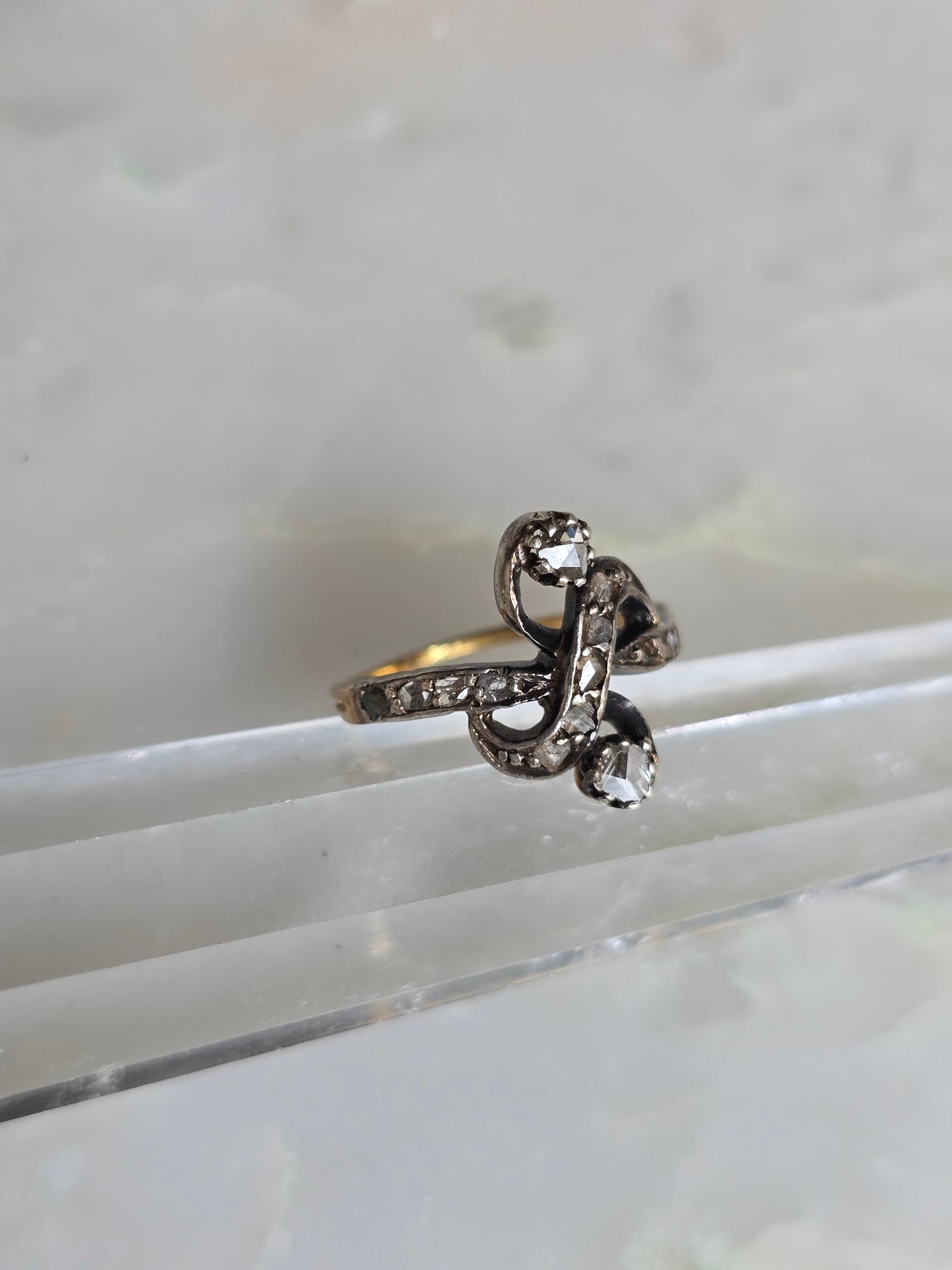 Antique Edwardian Does Georgian Toi Et Moi Diamond Ring