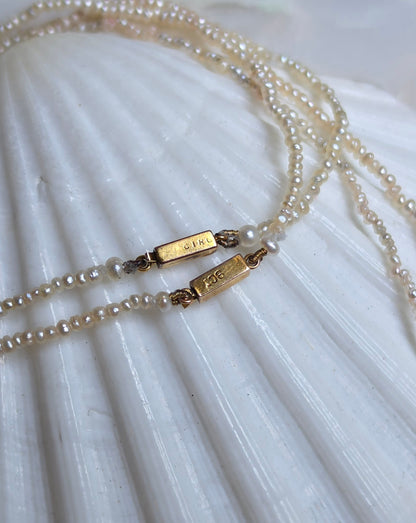Antique Seed Pearl Necklaces